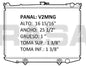 RADIADOR ALUMINO PLASTICO PICK UP D-21, PATHFINDER, TOMAS LINEALES 86-96