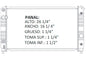 35754 AU RADIADOR ALUMINIO PLASTICO S/T SERIES PU/BLAZERS / BLAZER/JIMMY 2 ENF V6 4.3 94-95 TRANS:AUTOMATICA RASA
