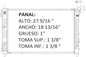 36146 AU RADIADOR ALUMINIO PLASTICO ACCADIA 07-13 TRANS:AUTOMATICA RASA