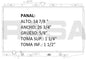 35818 AU RADIADOR ALUMINIO PLASTICO ACCORD, CIVIC/ACCURA CL V6 2.7/3.0 95-99 TRANS:AUTOMATICA RASA