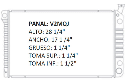 35336 RADIADOR ALUMINIO PLASTICO C/K SERIES PICKUPS V8 5.0/5.7 88-95 RASA