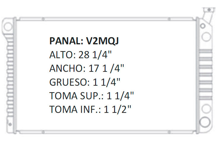 35336 AU RADIADOR ALUMINIO PLASTICO C/K SERIES PICKUPS V8 5.0/5.7 88-95 TRANS:AUTOMATICA RASA