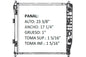 RADIADOR ALUMINO PLASTICO CORVETTE 07-11 V8 6.0/7.0L