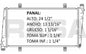 36015 AU RADIADOR ALUMINIO PLASTICO S40 / V40 L4 1.9 00-04 TRANS:AUTOMATICA RASA