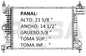 36194 AU RADIADOR ALUMINIO PLASTICO SONIC (12-14), TRAX (13-14) 12-14 TRANS:AUTOMATICA RASA