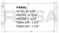 35960 M RADIADOR ALUMINIO PLASTICO EUROVAN 96-03 V6 2.8L 96-03 MECANICO RASA