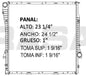 35993 AU RADIADOR ALUMINIO PLASTICO X5 02-06 TRANS:AUTOMATICA RASA