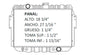 36099 AU RADIADOR ALUMINIO PLASTICO RAM 1500 VAN V8 5.9 L 99-03 TRANS:AUTOMATICA RASA