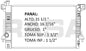 36154 AU RADIADOR ALUMINIO PLASTICO RAD F-SERIES 09-10 / EXPEDITION 07-12 07-12 TRANS:AUTOMATICA RASA