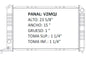 35636 AU RADIADOR ALUMINIO PLASTICO PICKUP S10, BLAZER, SONOMA L4 2.2 95-98 TRANS:AUTOMATICA RASA
