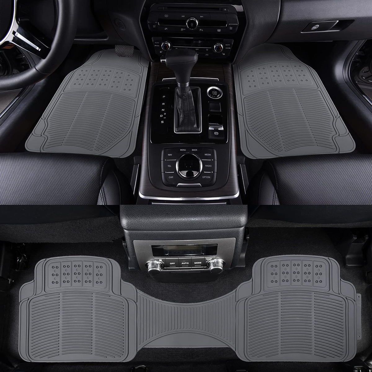 SET TAPETE AUTOMOTRIZ NEGRO 3 PZS #AUTOKLASS#