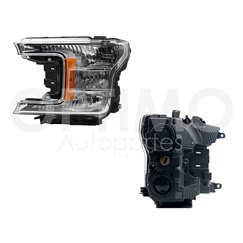 FARO FORD PU 18-19 FONDO CROMADO DIFORZA #OP IZQ