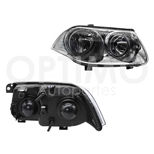 FARO JETTA CLASICO 08-14 FONDO CROMADO  FORCETEC #OP DER