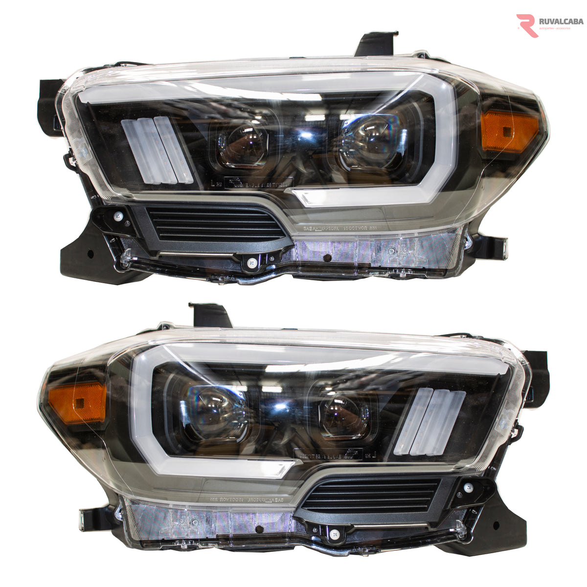 JUEGO FAROS TOYOTA TACOMA 16-22 LED DRL DIRECCIONAL #AC