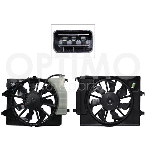 MOTOVENTILADOR KIA RIO 16L 2018-2020  C/AIRE  C/TOLVA #OP