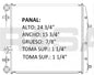 36075 M RADIADOR ALUMINIO PLASTICO IBIZA/ POLO 02-06 16v 1.2/1.4L 02-06 MECANICO RASA