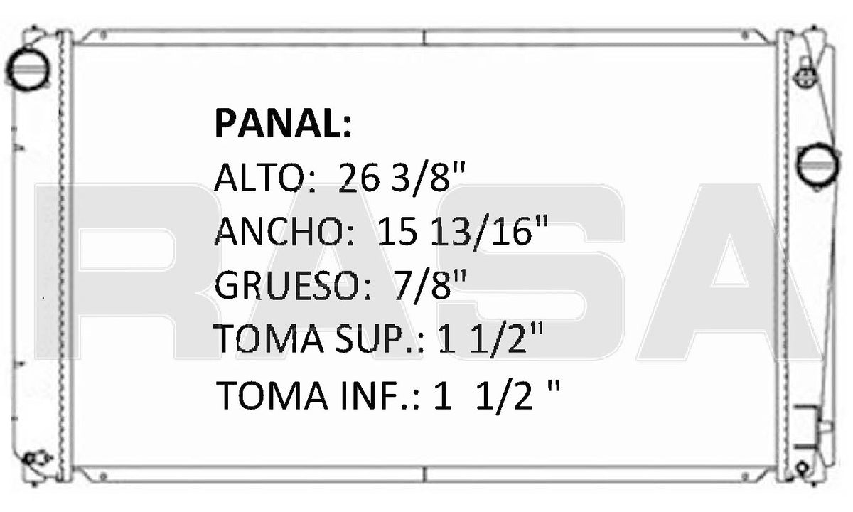 35866 AU RADIADOR ALUMINIO PLASTICO RAV 4 L4 2.4 06-10 TRANS:AUTOMATICA RASA