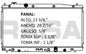 36078 AU RADIADOR ALUMINIO PLASTICO FIT/CITY 1.5L 08-10 TRANS:AUTOMATICA RASA