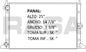 36110 AU RADIADOR ALUMINIO PLASTICO SHARAN 00-04 20V 1.8 00-04 TRANS:AUTOMATICA RASA