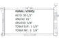 35766 AU RADIADOR ALUMINIO PLASTICO GRAND PRIX VENTURE, REGAL, GS 97-03, V6, 3.1, 3.4, 3.8 97-99 TRANS:AUTOMATICA RASA