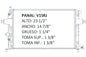 RADIADOR ALUMINO PLASTICO ASTRA / ZAFIRA L4 1.8 00-04