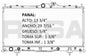 36168 AU RADIADOR ALUMINIO PLASTICO ECLIPSE06-12 L4,L6 2.4, 3.8 16 MM P/A A/ 06-12 TRANS:AUTOMATICA RASA