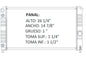 35663 AU RADIADOR ALUMINIO PLASTICO BLAZER/JIMMY / S/T SERIES PU/BLAZER V6 4.3 96-05 TRANS:AUTOMATICA RASA