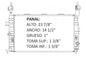 RADIADOR ALUMINO PLASTICO MERIVA 03-04 L4 1.8L
