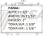 36213 AU RADIADOR ALUMINIO PLASTICO KOLEOS 09-12 TRANS:AUTOMATICA RASA