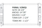 35755 AU RADIADOR ALUMINIO PLASTICO BLAZER/JIMMY / S/T SERIES PU/BLAZERS / /BRAVADA 2 ENF V6 4.3 96-05 TRANS:AUTOMATICA RASA
