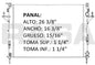 36112 AU M RADIADOR ALUMINIO PLASTICO LAGUNA WAGON V6 00-06 MECANICO TRANS:AUTOMATICA RASA