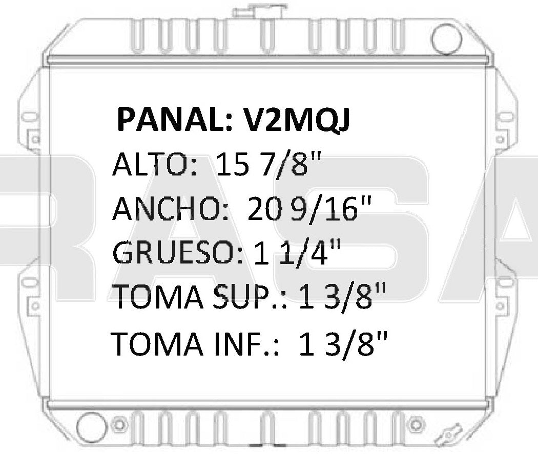 35732 AU RADIADOR ALUMINIO PLASTICO RUNNER 4 / PICKUP L4 2.4 84-02 TRANS:AUTOMATICA RASA