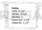 35857 AU RADIADOR ALUMINIO PLASTICO EXPLORER MOUNTAINER 4.0 LTS V8 00-05 TRANS:AUTOMATICA RASA