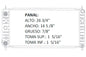 35947 AU RADIADOR ALUMINIO PLASTICO MALIBU L4 2.2 04-08 TRANS:AUTOMATICA RASA