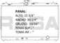 36181 AU RADIADOR ALUMINIO PLASTICO CAMRY 12-13 TRANS:AUTOMATICA RASA