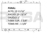 36035 AU RADIADOR ALUMINIO PLASTICO ENDEAVOR 3.8 LTS V6 A/T 04-10 TRANS:AUTOMATICA RASA