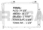 36003 AU RADIADOR ALUMINIO PLASTICO C280,SLK230,SLK32AMG, V6 2.8 98-04 TRANS:AUTOMATICA RASA