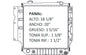 36065 AU RADIADOR ALUMINIO PLASTICO WRANGLER 92-95 L4/L6 2.5/ 4.0L 92-95 TRANS:AUTOMATICA RASA