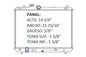 36024 AU RADIADOR ALUMINIO PLASTICO SWIFT 1.6 / 2.0 LTRS, A/T 00-05 TRANS:AUTOMATICA RASA