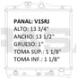 35812 AU RADIADOR ALUMINIO PLASTICO CIVIC, CIVIC DEL SOL, 1.5 Lt, 1.6 Lt L4 92-01 TRANS:AUTOMATICA RASA