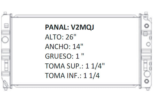 35736 AU RADIADOR ALUMINIO PLASTICO MALIBU / CUTLASS / GRAND AM L4/V6 2.4/3.1/3.4 97-05 TRANS:AUTOMATICA RASA