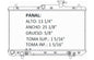 36001 AU RADIADOR ALUMINIO PLASTICO ACCENT/VERNA L4 1.6 00-05 TRANS:AUTOMATICA RASA