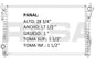 35997 AU RADIADOR ALUMINIO PLASTICO EDGE V6 3.5 07-10 TRANS:AUTOMATICA RASA