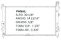 RADIADOR ALUMINO PLASTICO SIENNA 3.0 98-03